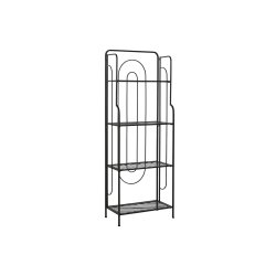 Bokhylla Home ESPRIT Svart Metall 60 x 27 x 160 cm