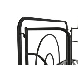 Bokhylla Home ESPRIT Svart Metall 60 x 27 x 160 cm