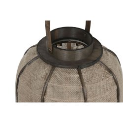 Ljusstakar Home ESPRIT Naturell Jute Bambu 29,5 x 29,5 x 46 cm
