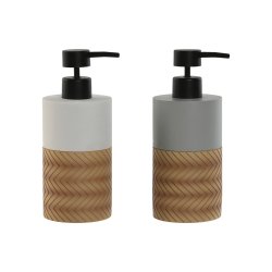 Tvldispenser Home ESPRIT Vit Gr Naturell Harts Polyetylen 7,5