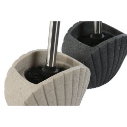 Toalettborste Home ESPRIT Gr Krm Harts Rostfritt stl 13,5 X 1
