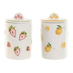 Burk Home ESPRIT Gul Rd Grn Modern Frukt (2 antal)