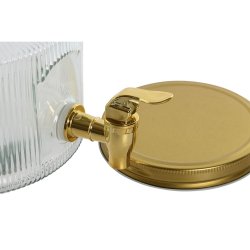 Vattendispenser Home ESPRIT Gyllene Metall Glas 17,8 x 25 x 15 c
