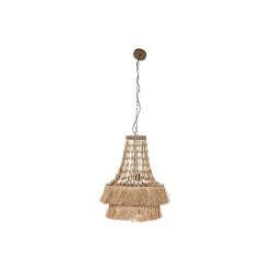 Taklampa Home ESPRIT Naturell Jute Metall 50 W 50,5 x 50,5 x 148