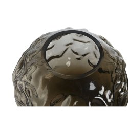 Vas Home ESPRIT Mrkbrun Glas Modern 21,5 x 21,5 x 19 cm