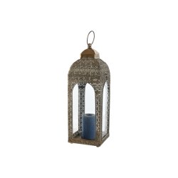 Lykta Home ESPRIT Gyllene Metall Glas Arab Avskalad 20 X 20 X 56