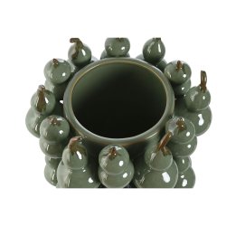 Vas Home ESPRIT Grn Stengods Tropiskt 25 x 25 x 30 cm