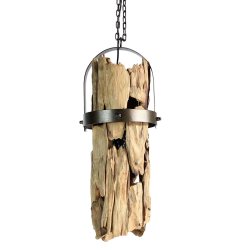 Taklampa Home ESPRIT Jrn teaktr 160 x 30 x 40 cm