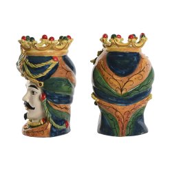 Kruka Home ESPRIT Grn Multicolour Porslin 20 x 20 x 29 cm (2 an