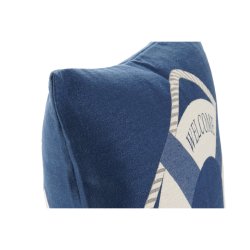 Kudde Home ESPRIT Bl� Vit 45 x 10 x 45 cm (2 antal)