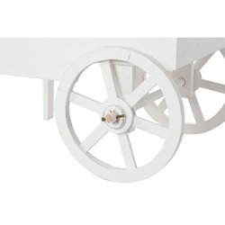 Trdgrdsvagn Home ESPRIT Vit 85 x 51 x 114 cm