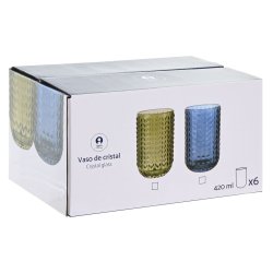 Glasset Home ESPRIT Bl Glas 420 ml (6 antal)