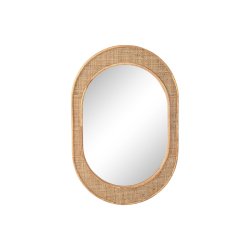 Vggspegel Home ESPRIT Naturell Scandi 51,5 x 2 x 77 cm