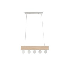Taklampa Home ESPRIT Vit Svart Ljusbrun Tr 50 W 80 x 10 x 30 cm