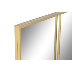Vggspegel Home ESPRIT Gyllene Fnster 122 x 1 x 122 cm