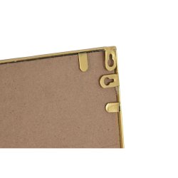 Vggspegel Home ESPRIT Gyllene Fnster 122 x 1 x 122 cm