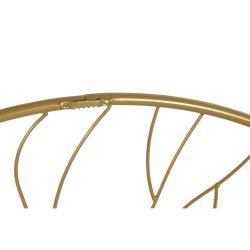 Vggspegel Home ESPRIT Gyllene 70 x 2 x 70 cm