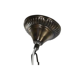 Taklampa Home ESPRIT Grn Himmelsbl Metall Glas 25 W 23 x 23 x