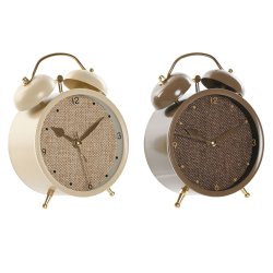 bordsklocka Home ESPRIT Brun Beige (2 antal)