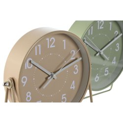 bordsklocka Home ESPRIT Beige (2 antal)