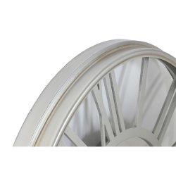 Vggklocka Home ESPRIT Silvrig Jrn 102 x 9,5 x 102 cm