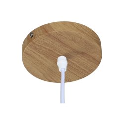Taklampa Home ESPRIT Brun Bambu 50 W 40 x 40 x 30 cm