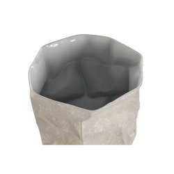 Set med 2 Vasar Home ESPRIT Beige Metall Modern 20 x 20 x 48 cm