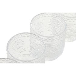 Glasset Home ESPRIT Transparent Glas Med relief 360 ml (6 antal)