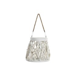 Ljusstakar Home ESPRIT Vit Tr Glas 35 x 35 x 32 cm (2 antal)
