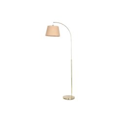Golvlampa Home ESPRIT Beige Gyllene 220 V