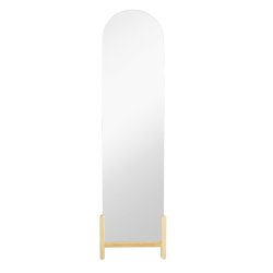 Garderobsspeglar Home ESPRIT Naturell Glas Furu 40 x 10 x 160 cm