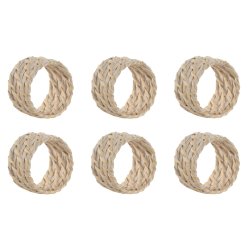 Dukring Home ESPRIT Vit Naturell Bambu Rattan 5 x 5 x 3 cm