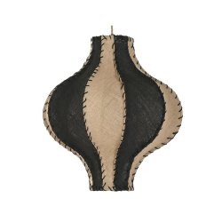 Taklampa Home ESPRIT Dvobarvna Jute Snre Jrn 25 W 50 x 50 x 54