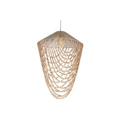 Taklampa Home ESPRIT Ljusbrun Jute Tr 67 x 67 x 100 cm