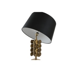 Bordslampa Home ESPRIT Svart Gyllene 50 W 220 V