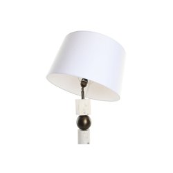 Bordslampa Home ESPRIT Vit Brons 50 W 220 V