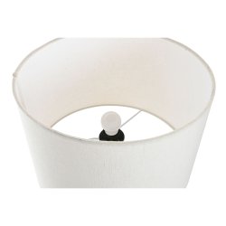 Bordslampa Home ESPRIT Vit Beige Gyllene 50 W 220 V