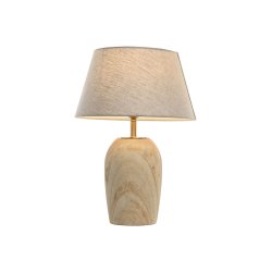 Bordslampa Home ESPRIT Beige Gyllene Naturell 50 W 220 V