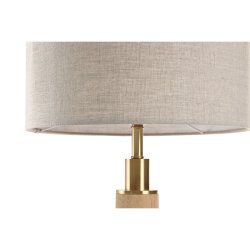 Bordslampa Home ESPRIT Beige Gyllene 50 W 220 V