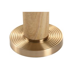 Bordslampa Home ESPRIT Beige Gyllene 50 W 220 V