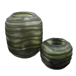 Vas Home ESPRIT Grn Glas Modern 20 x 20 x 18 cm