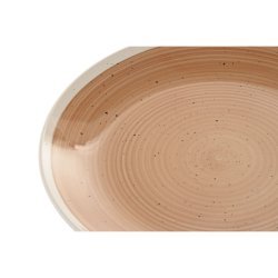 Matservis Home ESPRIT Vit Orange Stengods 18 Delar