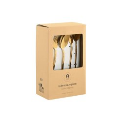 Bestick Home ESPRIT Gyllene Rostfritt stl 17 x 7 x 24 cm 20 Del