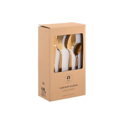 Bestick Home ESPRIT Gyllene Rostfritt stl 15 x 7 x 24 cm 16 Del