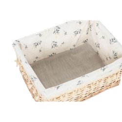 Tvttkorg Home ESPRIT Naturell vide Shabby Chic 48 x 38 x 22 cm