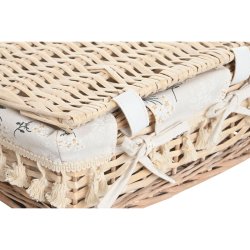 Tvttkorg Home ESPRIT Naturell vide Shabby Chic 42 x 33 x 20 cm