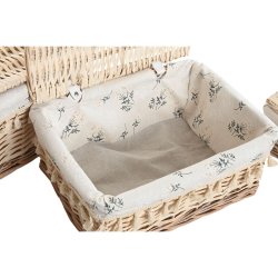 Tvttkorg Home ESPRIT Naturell vide Shabby Chic 42 x 33 x 20 cm