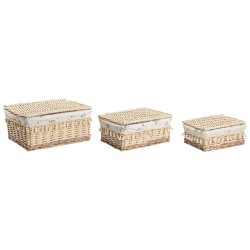 Tvttkorg Home ESPRIT Naturell vide Shabby Chic 42 x 33 x 20 cm
