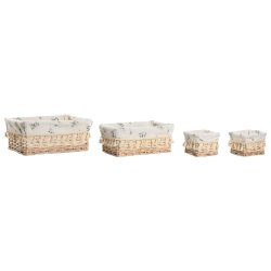 Tvttkorg Home ESPRIT Naturell vide Shabby Chic 36 x 25 x 16 cm