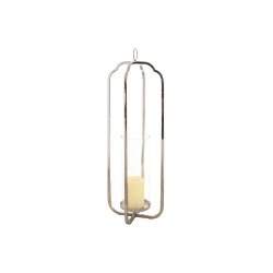 Ljusstakar Home ESPRIT Silvrig Glas Stl 21 x 21 x 62 cm